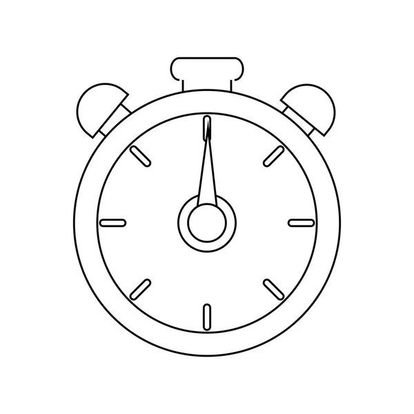 Analoge chronometer pictogramafbeelding — Stockvector