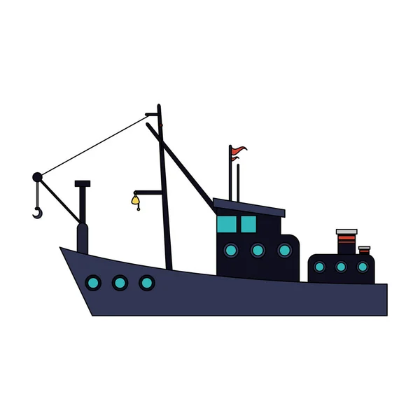 Schip pictogramafbeelding — Stockvector