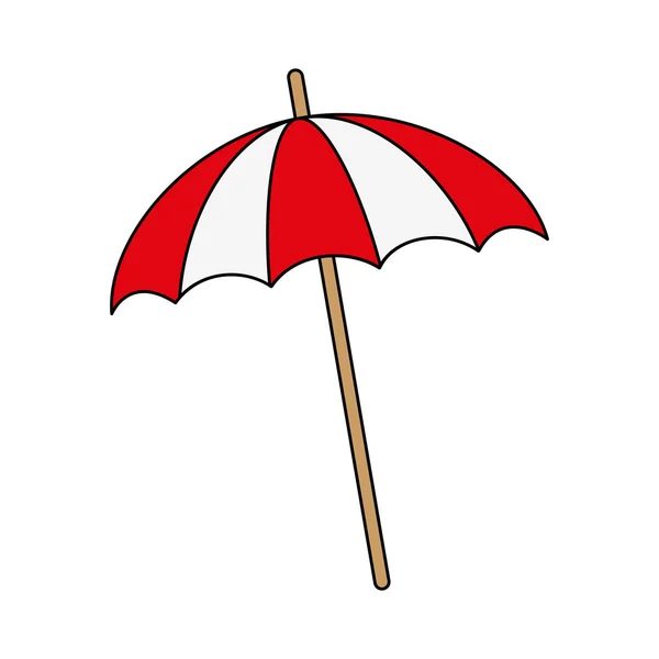 Çizgili şemsiye simge görüntüsü — Stok Vektör