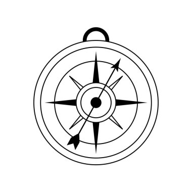 Analog pusula simgesini görüntü