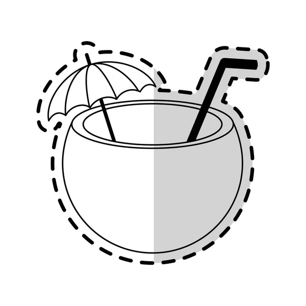 Cocktail boisson icône image — Image vectorielle
