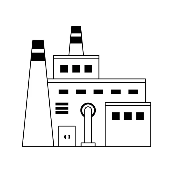 Imagen icono de fábrica vintage — Vector de stock