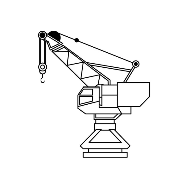 Imagen icono de la grúa — Vector de stock