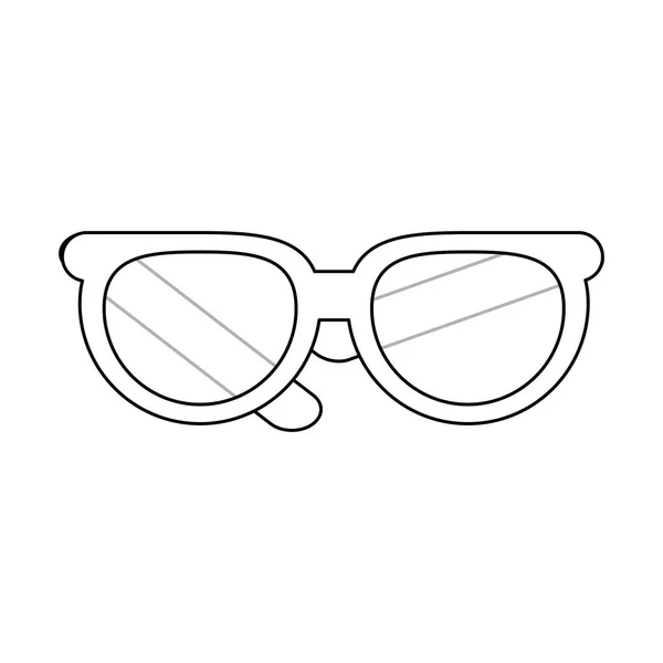 Imagen icono gafas marco — Vector de stock