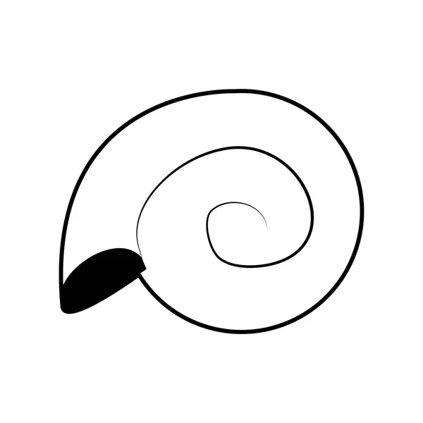 Bild mit Muschel oder Muschelsymbol — Stockvektor