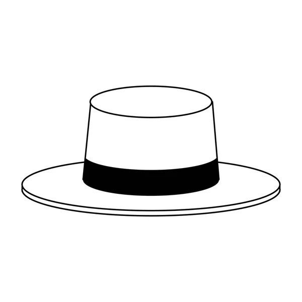 Klasik şapka simge görüntüsü — Stok Vektör