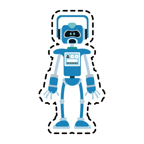 Robot technology icon image — Stock Vector