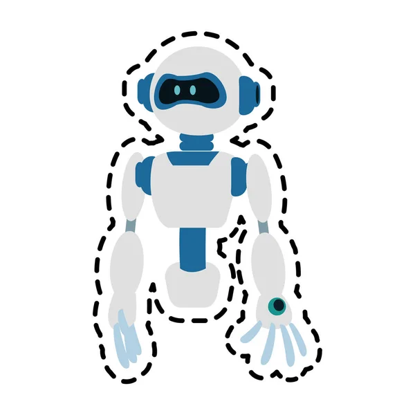 Robot technológia ikon kép — Stock Vector