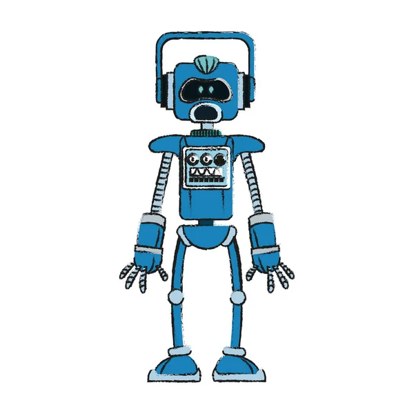 Robot technologie pictogramafbeelding — Stockvector