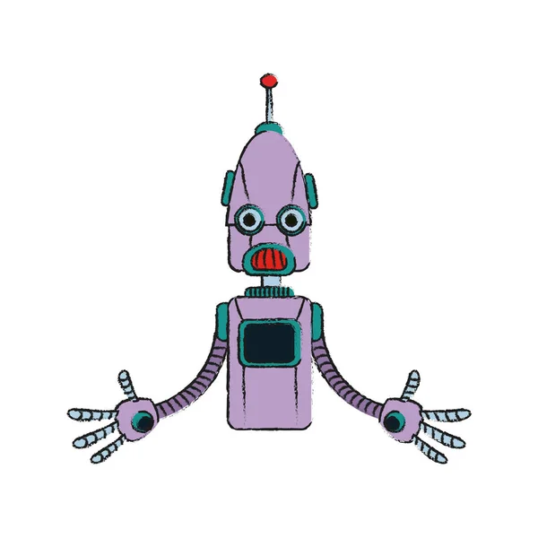 Symbolbild Robotertechnologie — Stockvektor