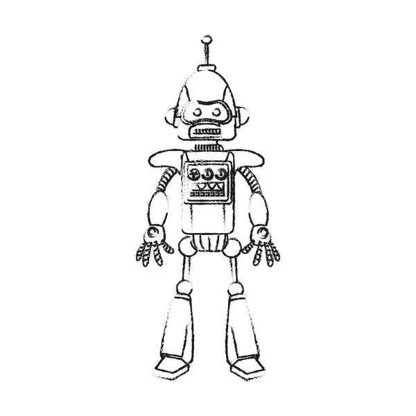 Robot teknik ikonbild — Stock vektor