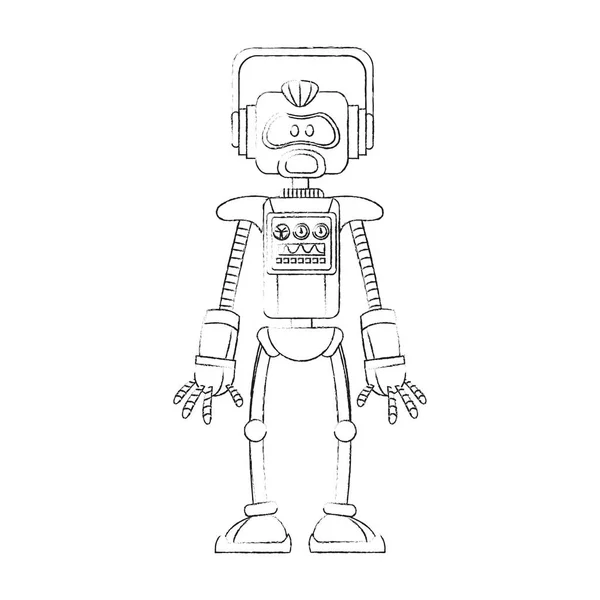 Imagem ícone tecnologia robô —  Vetores de Stock