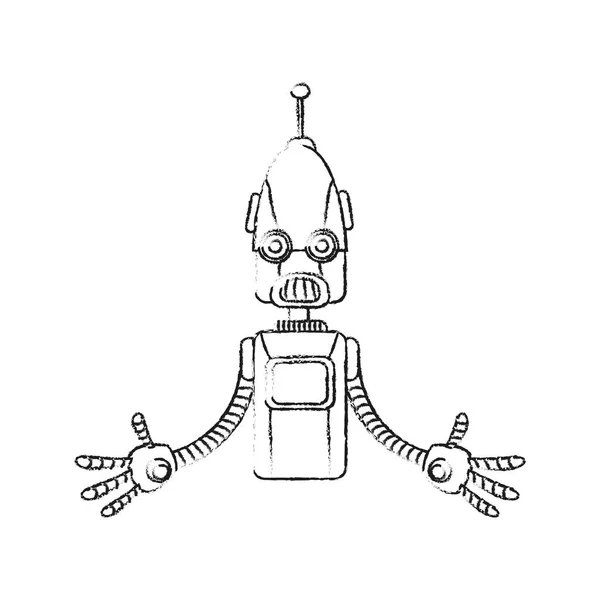 Robot teknologi ikon billede – Stock-vektor