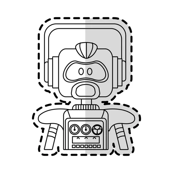 Ρομπότ τεχνολογία εικονίδιο εικόνας — Διανυσματικό Αρχείο