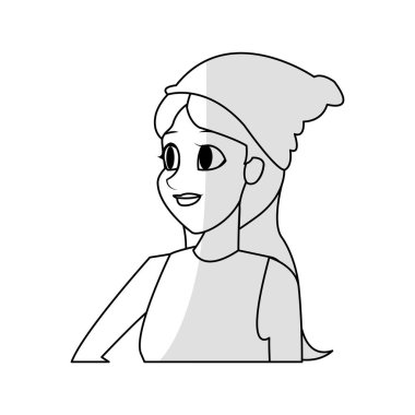 kadın karikatür simgesi