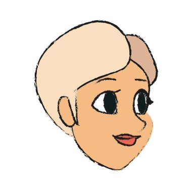 kadın karikatür simgesi