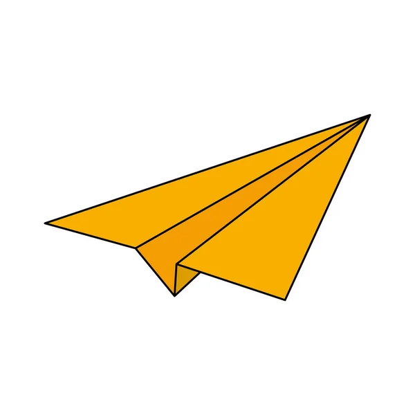 Χαρτί αεροπλάνο εικονίδιο εικόνας — Διανυσματικό Αρχείο