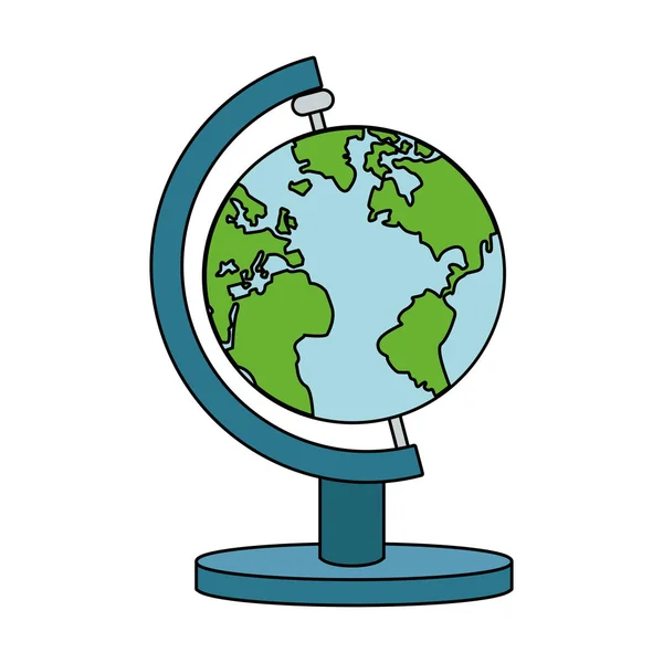 Tierra globo icono imagen — Vector de stock