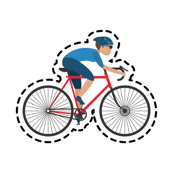 Bicicleta o icono de la bicicleta imagen — Vector de stock
