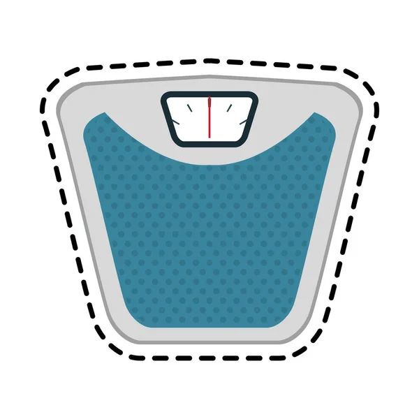 Weight scale icon image — Stock Vector