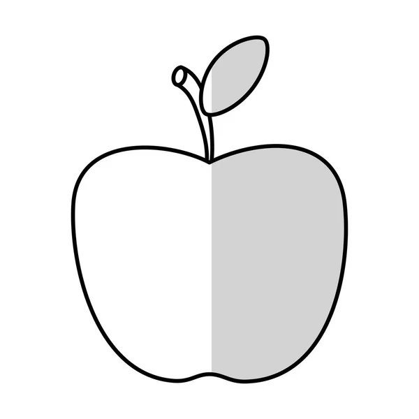 Manzana fruta icono — Vector de stock