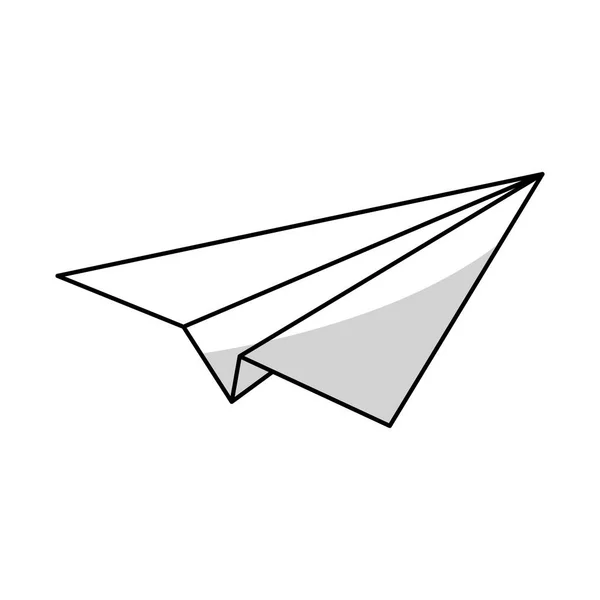 Symbolbild Papierflugzeug — Stockvektor