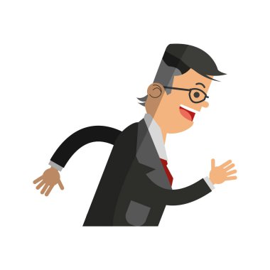 İşadamı çizgi film simgesi