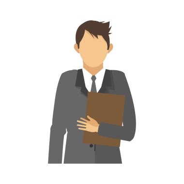 İşadamı çizgi film simgesi