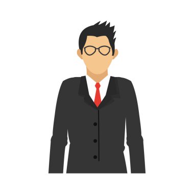 İşadamı çizgi film simgesi