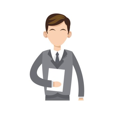 İşadamı çizgi film simgesi