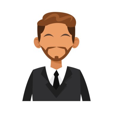 İşadamı çizgi film simgesi