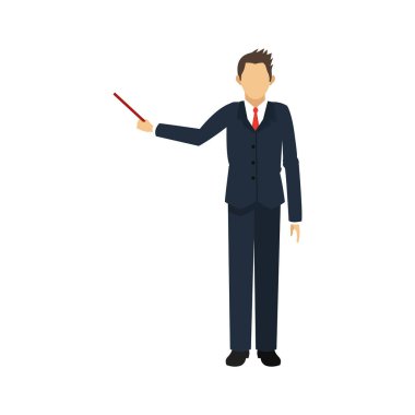 İşadamı çizgi film simgesi