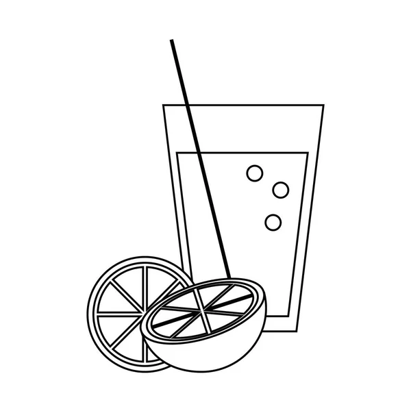 Imagen icono naranja o limonada — Vector de stock