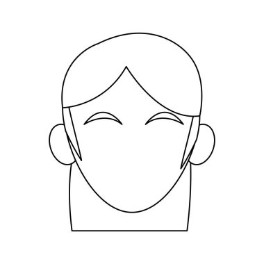 kadın karikatür simgesi