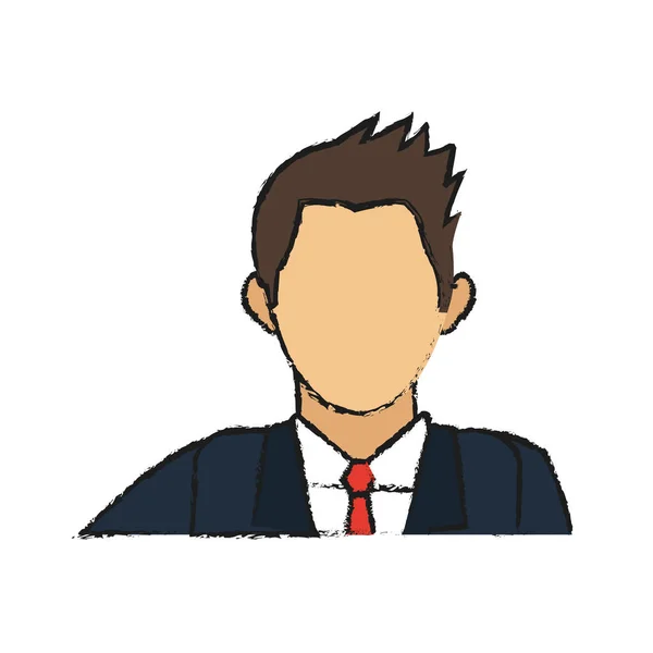 Businessman icône de dessin animé — Image vectorielle