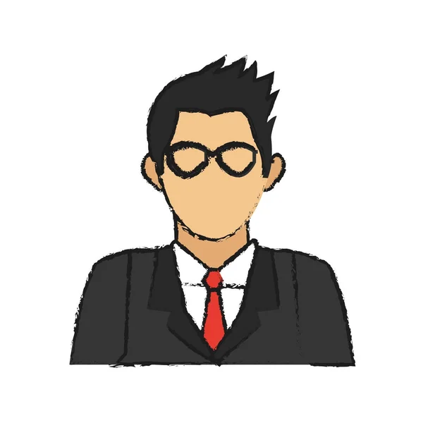 Businessman cartoon icon — Stock Vector