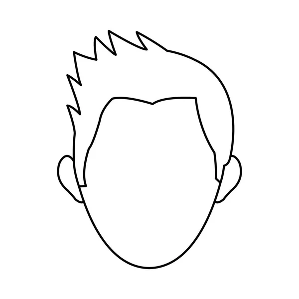 Muž kreslené ikony — Stockový vektor