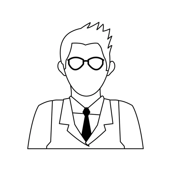 Kreslená ikona podnikatel — Stockový vektor