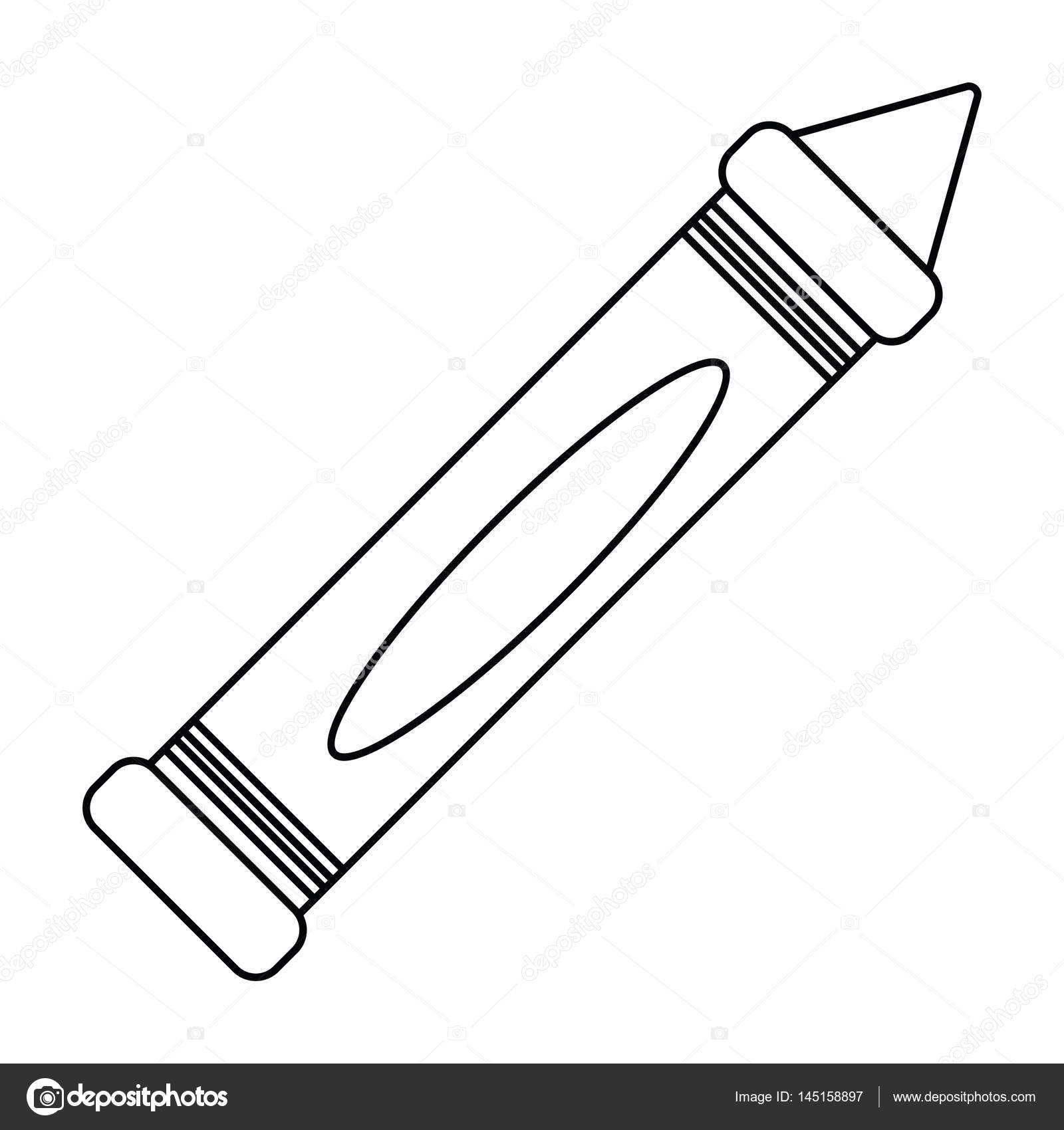 Crayon Color School Line Vector Image By C Jemastock Vector Stock Crayon Color School Line Vector Image By C Jemastock Vector Stock
