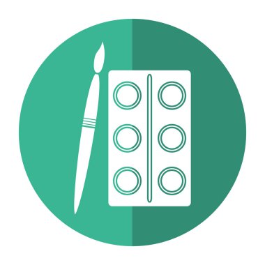 suluboya paleti fırça boya gölge