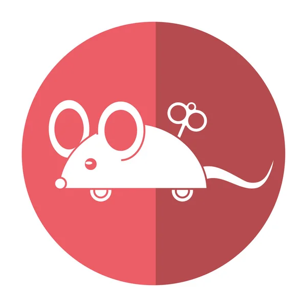 Duben bláznů den myši překvapení stín — Stockový vektor