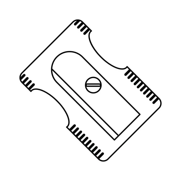 Точилка школьная столовая линия — стоковый вектор