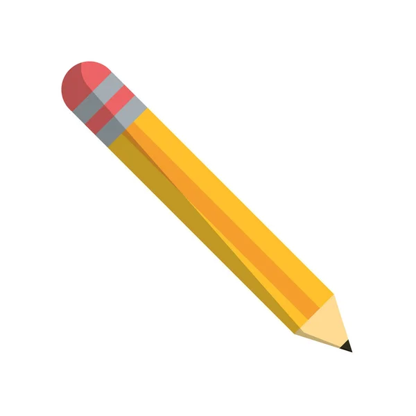 Pencil school utensil item — Stock Vector