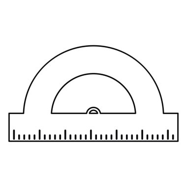 geometri protactor okul ince çizgi
