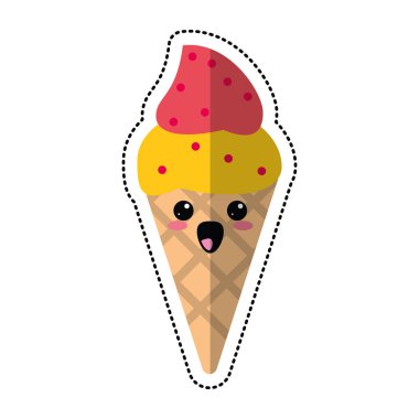 çizgi film dondurma tatlı