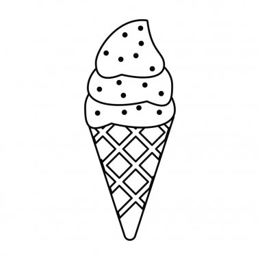 dondurma tatlı soğuk ince çizgi