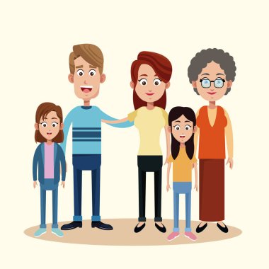 Aile büyükanne görüntü ile