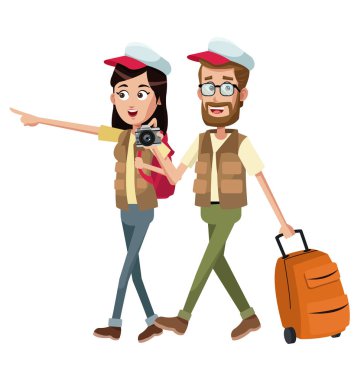 Çift Gezgin ile yelek hal