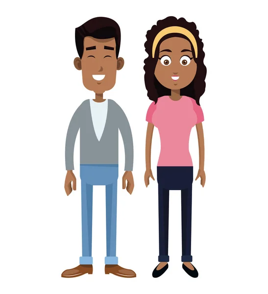 Pareja familia adulto imagen — Vector de stock