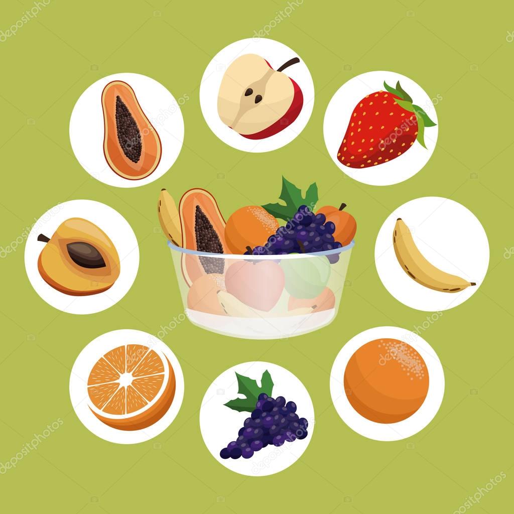 healthy fruit bowl diet eating